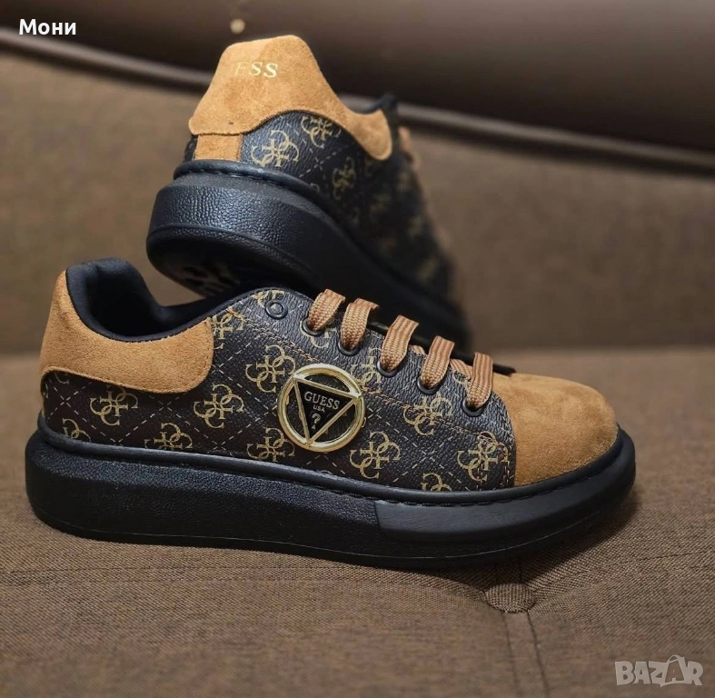 Дамски маратонки 36-40 Внос от Турция Еко кожа и велур  Доставка до 3 дни с преглед и тест 36-23.5см, снимка 1