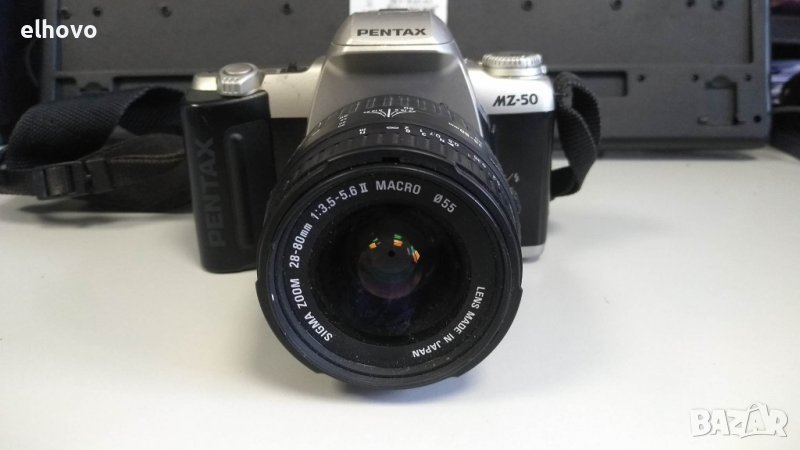 Фотоапарат Pentax MZ-50 с обектив Sigma Zoom 28-80mm 1;3.5=5.6 II Macro ф55, снимка 1
