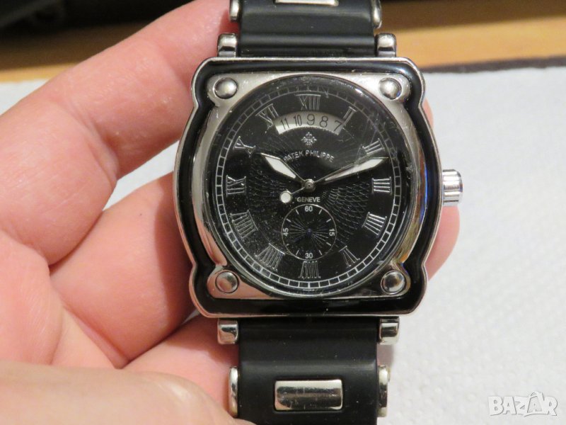 Рядък стар мъжки механичен часовник Patek Phillipe Geneve - AUTOMATIC за колекционери и ценители ., снимка 1