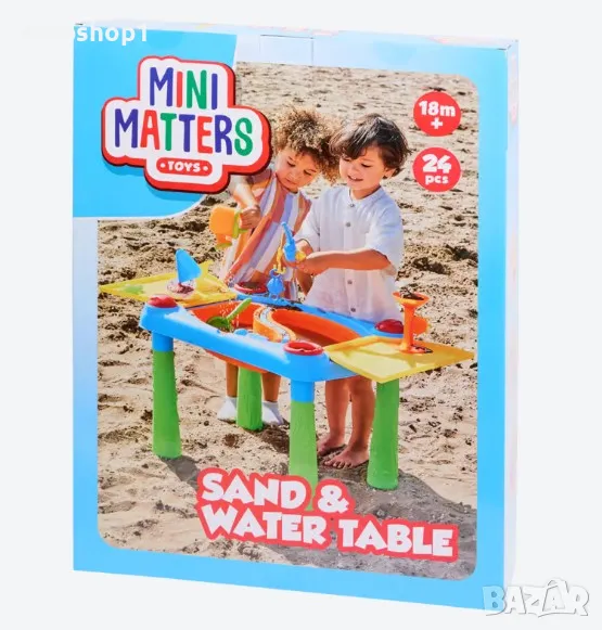 Mini Matters пясък и водна маса 24 части, снимка 1