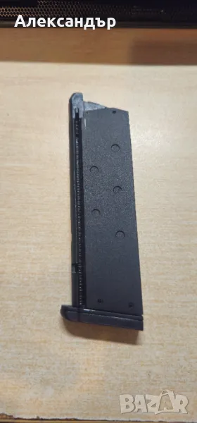 Пълнител на зелен газ за въздушен пистолет Colt M1911AI, снимка 1