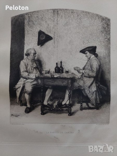 Френска литография от 19-ти век , снимка 1