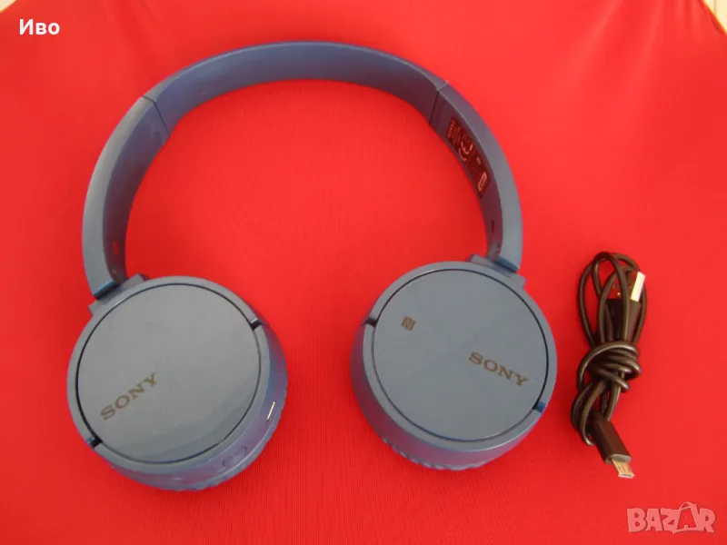 Sony WH-CH500 Wireless Bluetooth слушалки-сини, снимка 1