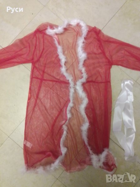 Секси коледен дантелен халат, снимка 1