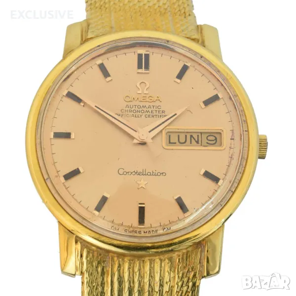 Златен швейцарски часовник OMEGA Constellation 18к злато, снимка 1