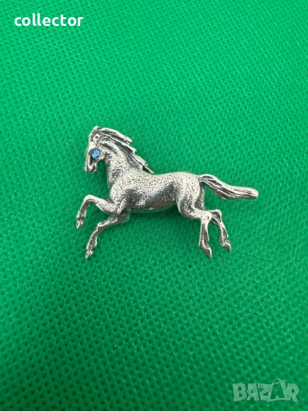 Сребърна брошка на кон / нова. №7439, снимка 1
