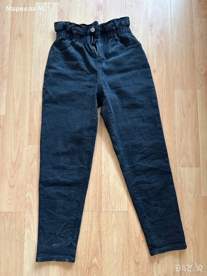 Дънки с ластик, висока талия, XS/S, като нови, снимка 1