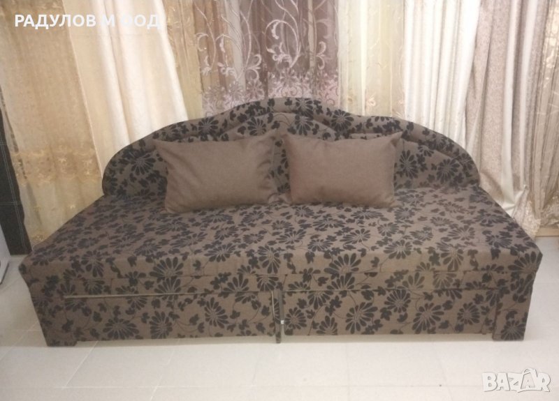 По поръчка с избор на дамаска! Компактен диван Уют 190*73 см, с функция сън, снимка 1