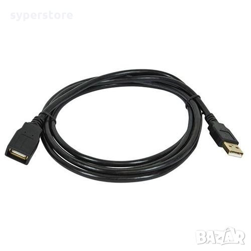 Кабел USB-A към USB-A 2.0 Roline 11.02.8960 Черен 3м, USB Type A to USB A M/F, снимка 1
