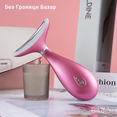 Нов Масажор с термо и вибро терапия – лице/шия, 3 режима, USB за жени, снимка 1