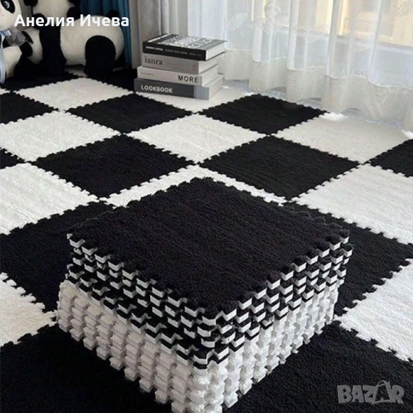 Мек килим пъзел от 10 части 1кв.м, снимка 1