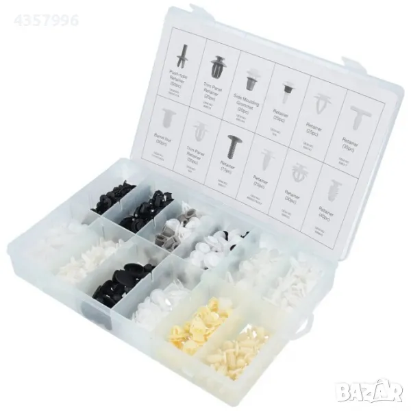 К-т щипки за Пежо, клипсове 345бр. За кори и др., снимка 1