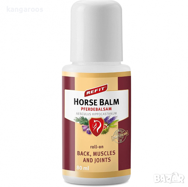 Конски Балсам REFIT Horse Balm 80 ml Roll-On при много силна болка с незабавен ефект, снимка 1