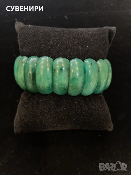 Гривна от естествен камък зален авантюрин, снимка 1