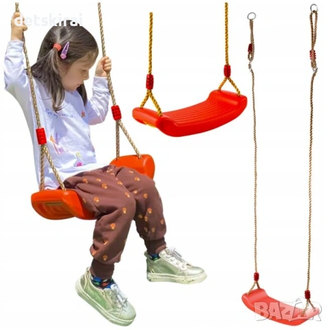 чрвена Люлка дъска, снимка 3 - Детски люлки - 54077718