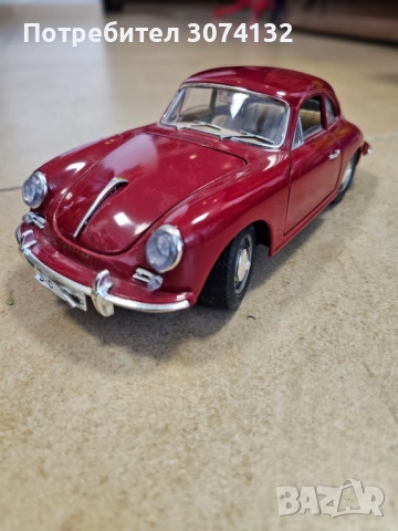 BBURAGO метална колекционерска количка модел Porshe 365 B 1965 година