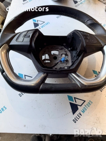 98002842ZD кожен мултифункционален волан от Citroen DS5 2.0 BlueHDi 180 кс., двигател AHW (DW10FC), снимка 4 - Части - 53899860