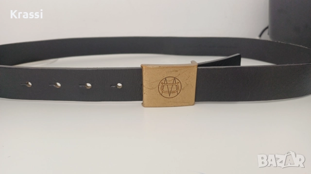 Черен колан ,Massimo Dutti  естествена кожа 