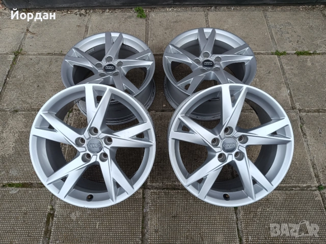 ОРИГИНАЛНИ джанти 17 ' цола 5x112 АУДИ / AUDI Volkswagen Skoda ET38 7,5J 66.6, снимка 5 - Гуми и джанти - 54207667