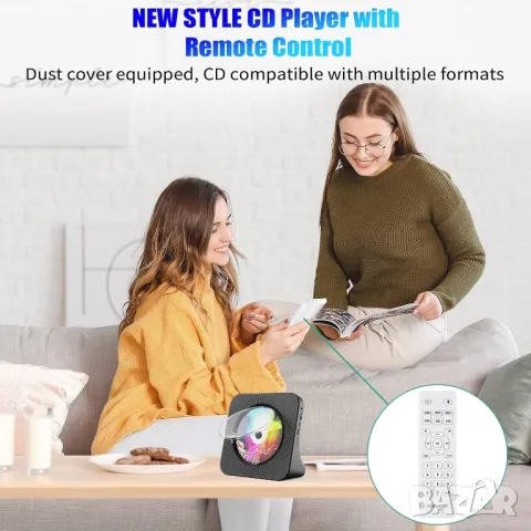 6в1 CD плеър + Bluetooth 5.0 HiFi високоговорител + FM радио + USB C , снимка 5 - Bluetooth тонколони - 49760832