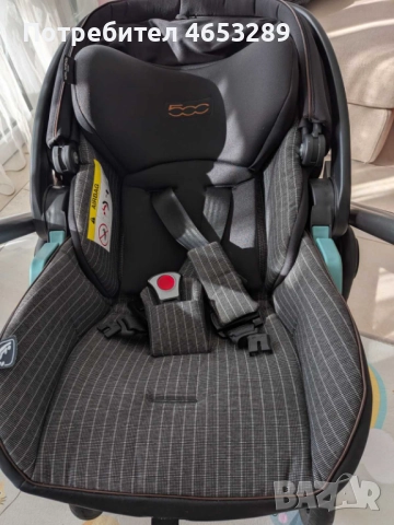 ДЕТСКА КОЛИЧКА VELOCE LOUNGE MODULAR FIAT 500, снимка 11 - Детски колички - 52438619