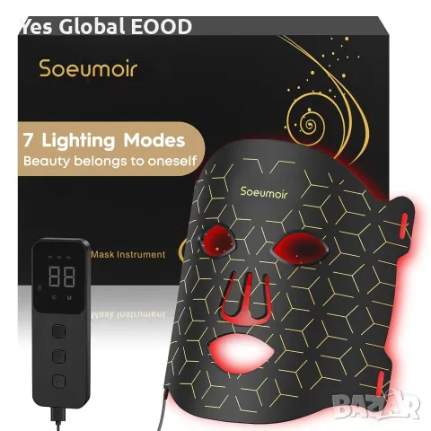 Soeumoir LED маска за лице с 7 цвята и 108 LED