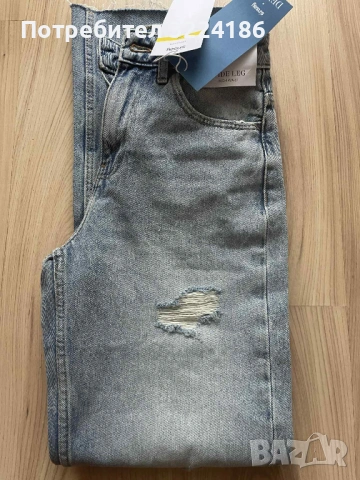 НОВИ! Дънки с етикет висока талия, ХС размер, снимка 4 - Дънки - 53055256