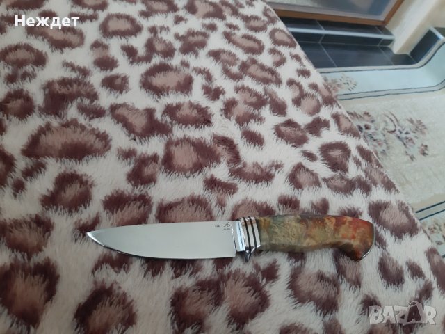 Нож на Андрей Бирюков от К340 стомана закалена на 62hrc, снимка 10 - Ножове - 37502436