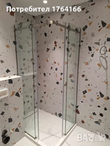 Стъклена душ кабина с двойно плъзгане и размери с поръчка от ЕНИГЛАС