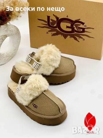 UGG Дамски Пухкави Чехли С Платформа И Каишка - Различни Цветове Код SK2202, снимка 5 - Чехли - 56219074