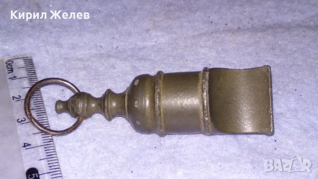 ПРОФЕСИОНАЛНА СТАРИННА ОЛОВНА СПОРТНА СЪДИЙСКА СВИРКА със СЕРИЕН НОМЕР Много РЯДЪК РЕТРО МОДЕЛ 34142, снимка 5 - Антикварни и старинни предмети - 38892429