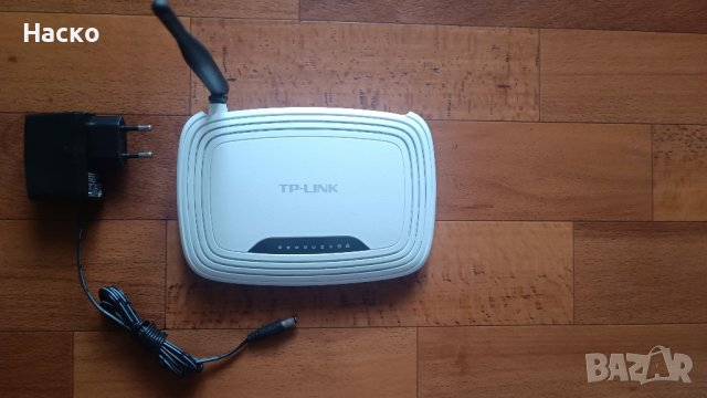 Безжичен рутер TP-Link TL-WR740N, Ver:4.27, снимка 1 - Рутери - 37796833