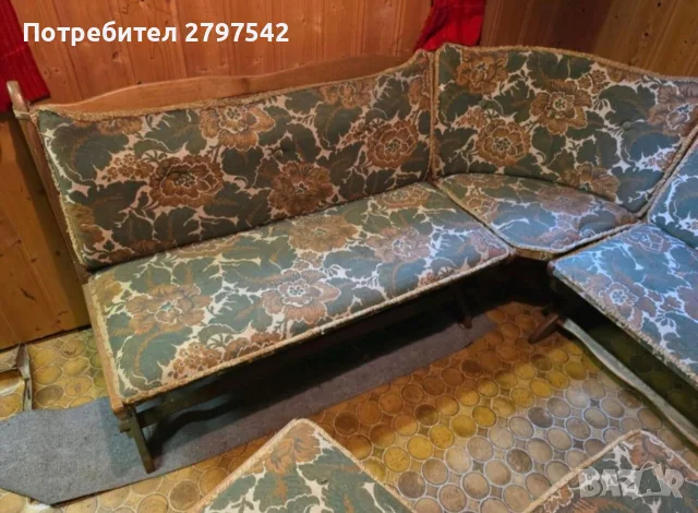 Кухненски ъгъл/ Ъглова пейка, снимка 2 - Дивани и мека мебел - 56430376