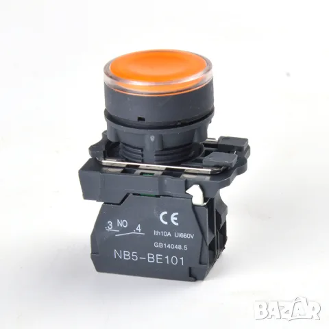 22mm водоустойчив моментен LED бутон 1NO 1NC SB5 LA68S XB5 AW33B5, снимка 6 - Друга електроника - 56004688