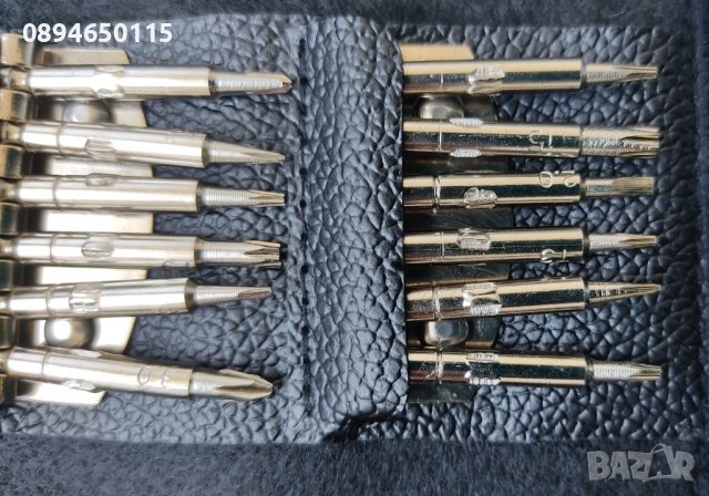 25в1 комплект малки отвертки финни мини отверки за ремонт на телефони часовници фина механика, снимка 3 - Отвертки - 37282468