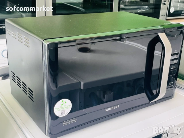 Микровълнова фурна с грил Samsung MG23K3523, 23л, Керамично покритие, снимка 2 - Микровълнови - 53875167