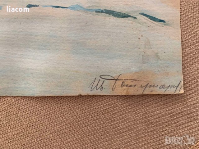 ИВАН БОТУШАРОВ акварел, снимка 3 - Картини - 33815999