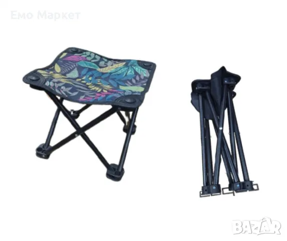 Преносима сгъваема табуретка за къмпинг, туризъм, риболов, плаж, снимка 7 - Къмпинг мебели - 50031627