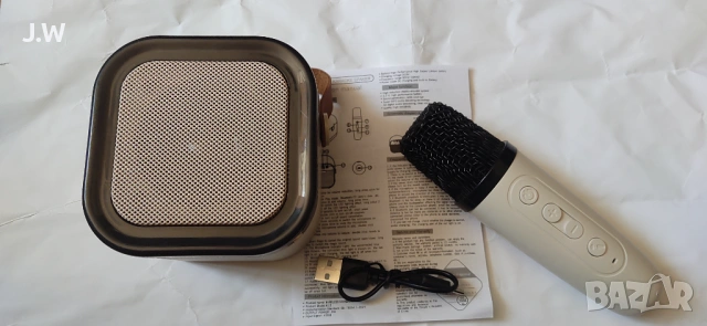 Преносим Bluetooth караоке високоговорител K12 с безжичен микрофон, снимка 3 - Bluetooth тонколони - 54225941