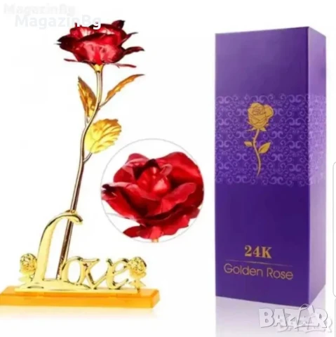 Златна Роза ♡ Golden rose ♡ Красив Подарък roza, снимка 7 - Други - 44553206
