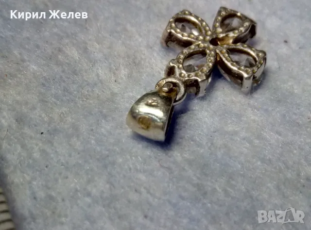 КРАСИВ СКЪПОЦЕНЕН СРЕБЪРЕН ПЕНДАНТ СРЕБРО 925 с БЛЕСТЯЩ ЮВЕЛИРНО ФАСЕТИРАН ФИАНИТ 50172, снимка 8 - Колиета, медальони, синджири - 50056798