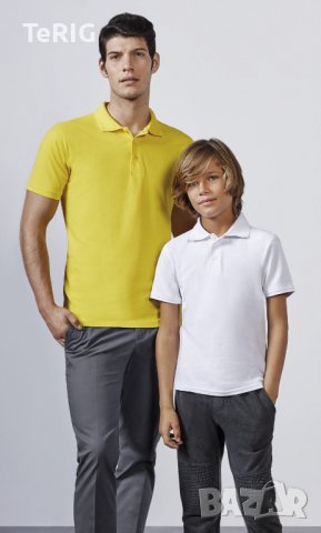 Мъжка тениска с яка 100% памук, снимка 4 - Ризи - 37334827
