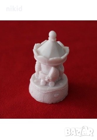 3D Карусел въртележка Лунапарк количка цилиндър силиконов молд форма калъп гипс сапун шоколад, снимка 5 - Форми - 33938224