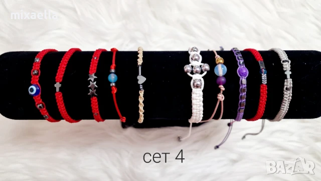 РАЗПРОДАЖБА!!! Комплекти гривнички с естествени камъни , снимка 3 - Гривни - 50833110