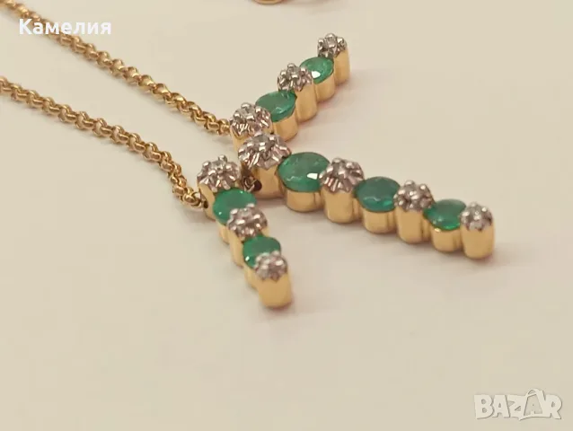 Руско злато. Колие, снимка 3 - Колиета, медальони, синджири - 56438434