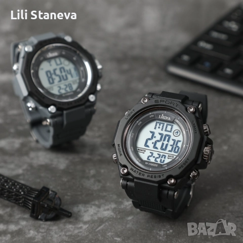 Спортен дигитален мъжки часовник. , снимка 5 - Мъжки - 51467492