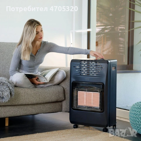 Газов отоплител Taurus Tropicano Gas Compact 4,2 kW с инфрачервена керамична плоча и тройна защита, снимка 8 - Отоплителни печки - 53064977