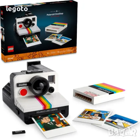 НОВО ЛЕГО 21345  Идеи  Фотоапарат Polaroid OneStep SX-70  LEGO 21345  IDEAS Polaroid OneStep SX-70 C, снимка 3 - Конструктори - 47664127