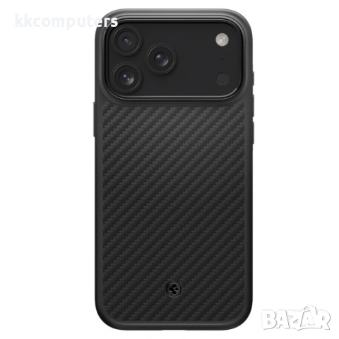 Оригинален кейс Spigen Enzo Aramid T, За iPhone 17 Pro Max (6.9), Черен и Протектор, снимка 2 - Калъфи, кейсове - 54158569