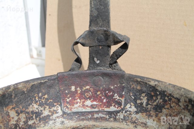 Стар меден тиган, снимка 3 - Антикварни и старинни предмети - 42191205